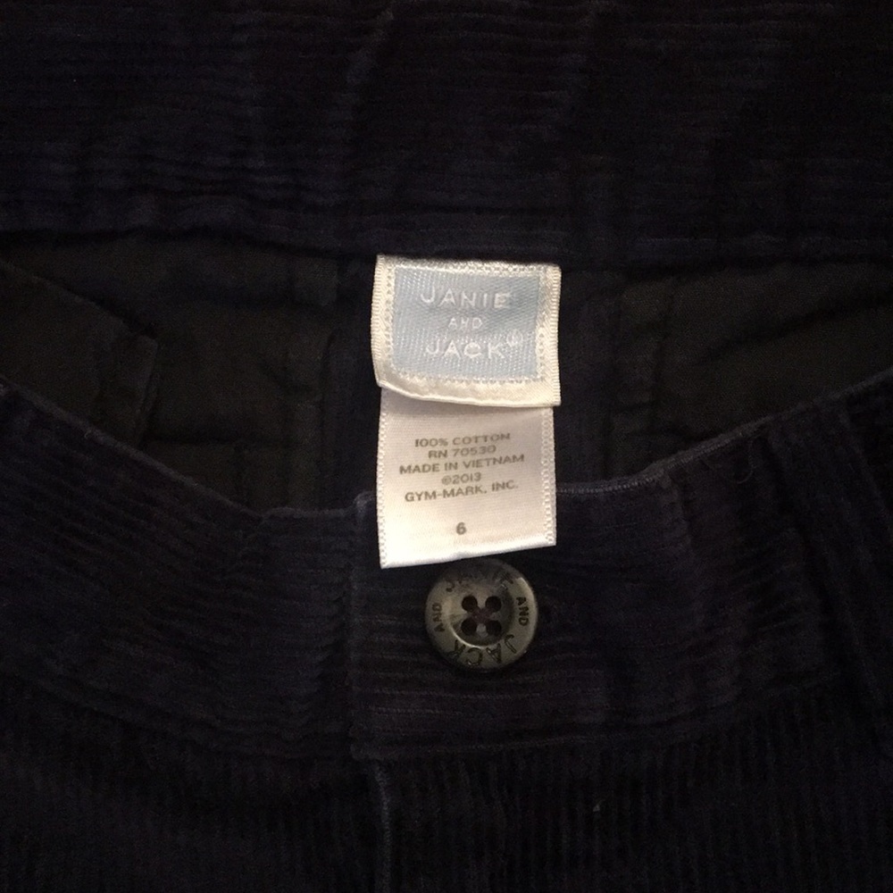 Janie and Jack corduroy pants and checked shirt - Picture 5 of 5